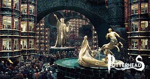 Statue della Fontana dei Magici Fratelli Harry Potter - PotterPedia.it